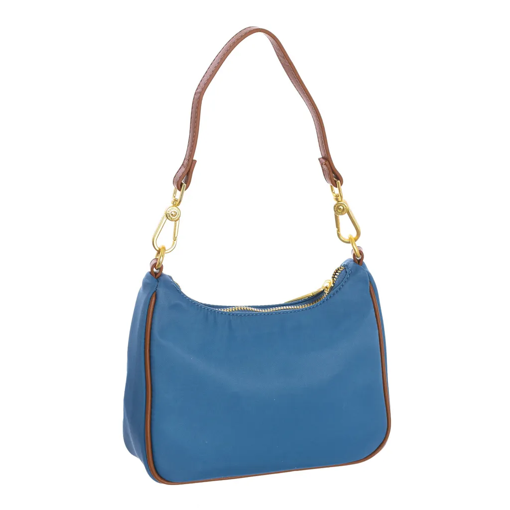 Recensione U.S. POLO ASSN. Houston Hobo Bag - Borsa Celeste e Tan - 7