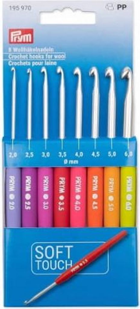 Prym Woll-Häkelnadel 8er-Set Produktbild 