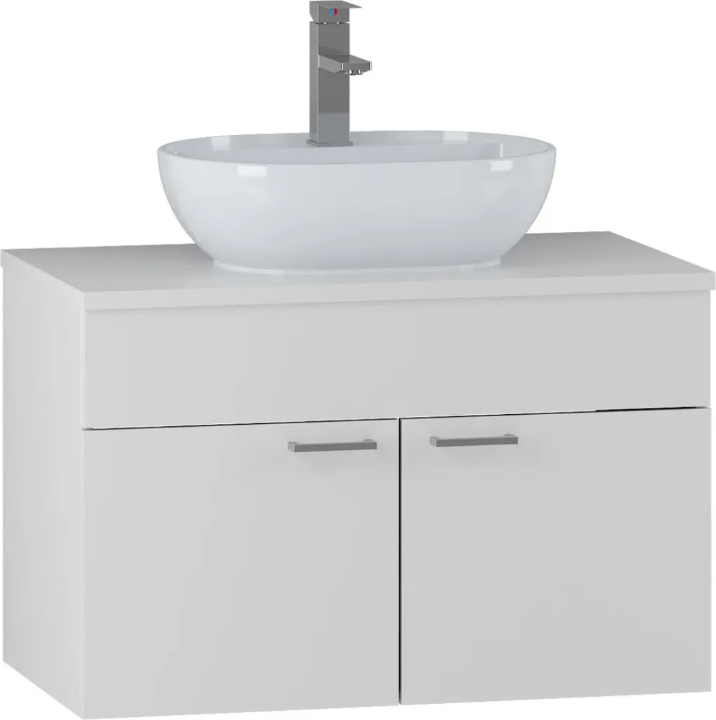 Meuble sous-vasque suspendu 80 cm pour optimiser votre salle de bains