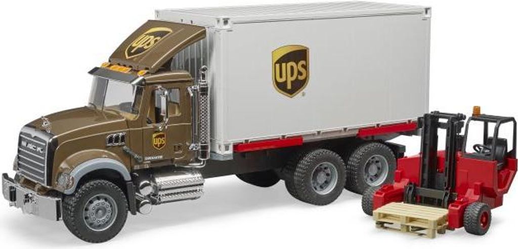Bruder, MACK Granite UPS logistický nákladný automobil  Obrázok produktu 