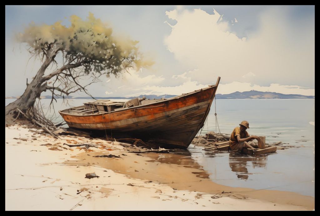 Plakat 60x40cm Küstenruhe