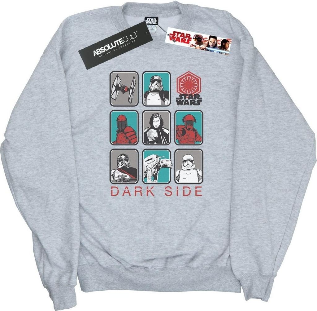 Star Wars - "The Last Jedi Dark Side" Sweatshirt für Herren BI46210 (L) (Grau)