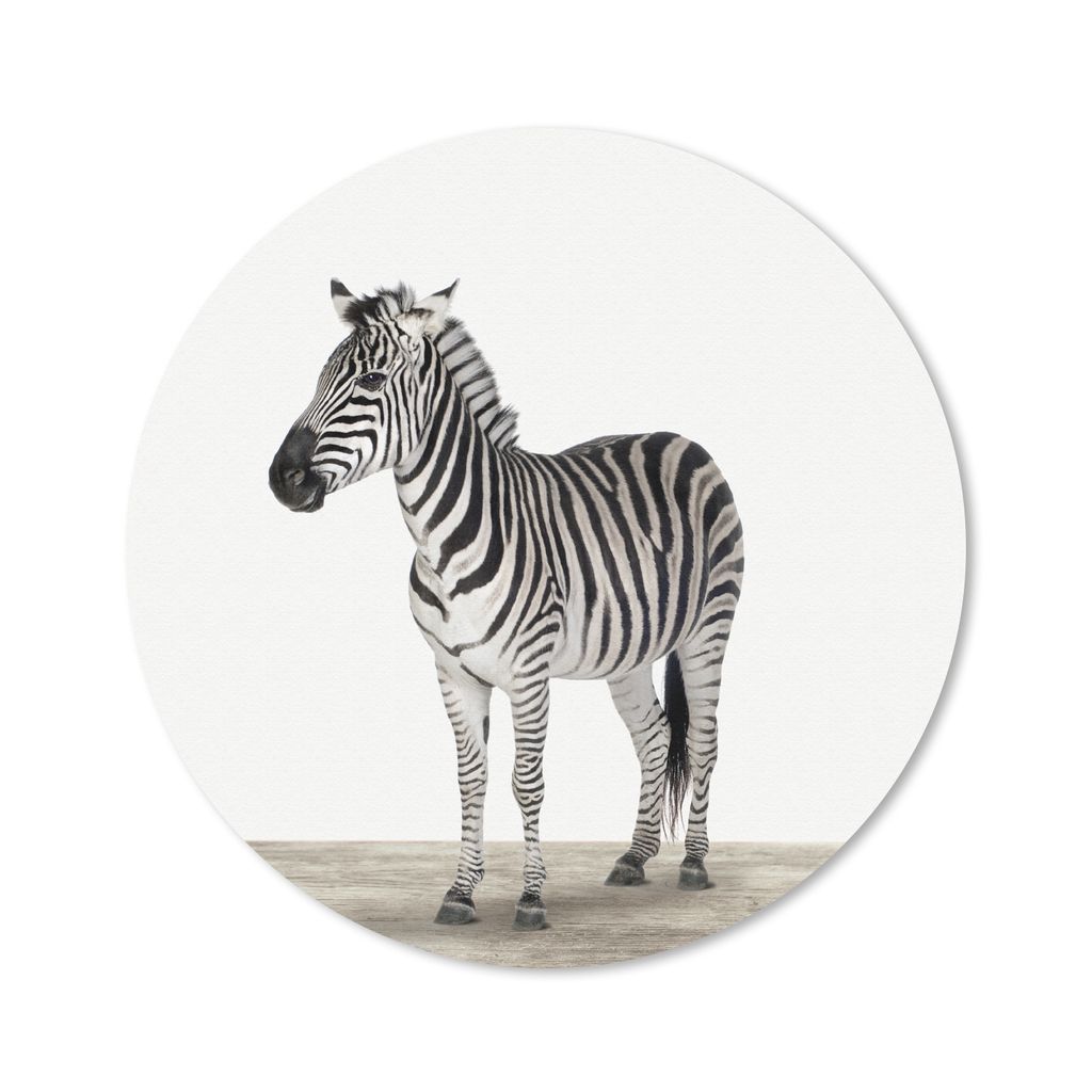 MuchoWow Mauspad Mousepad Zebra - Mädchen - Tiere - Kinder - Jungen 50x50 cm - Mousepads - Maus Mat - Pad - Mausunterlage - Vinyl