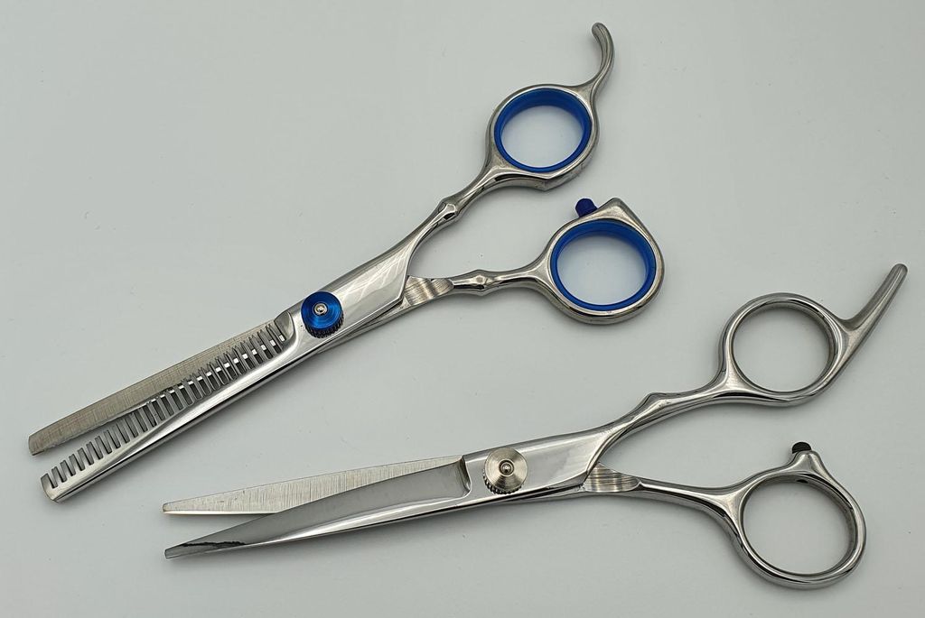 Frisörscheren 2er Set, Modellierschere und Sliceschere 6 Zoll, 28 Zähne