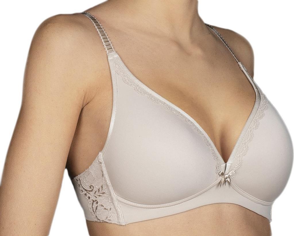 Selene Adriana gepolsterter, Bügelloser Damen BH, Gr. 80B Beige