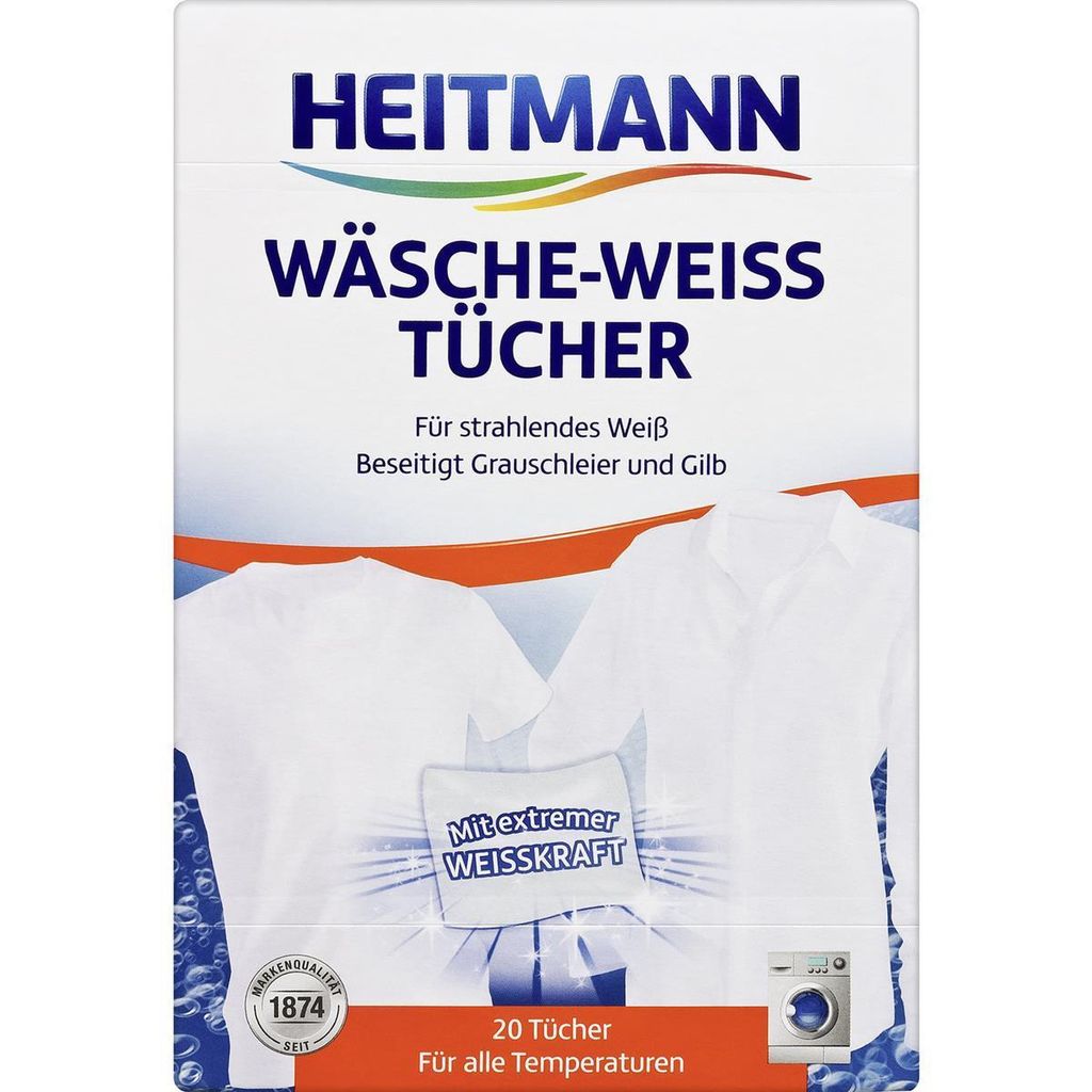 Heitmann, Chusteczki wybielające, 20 sztuk Zdjęcie produktu 