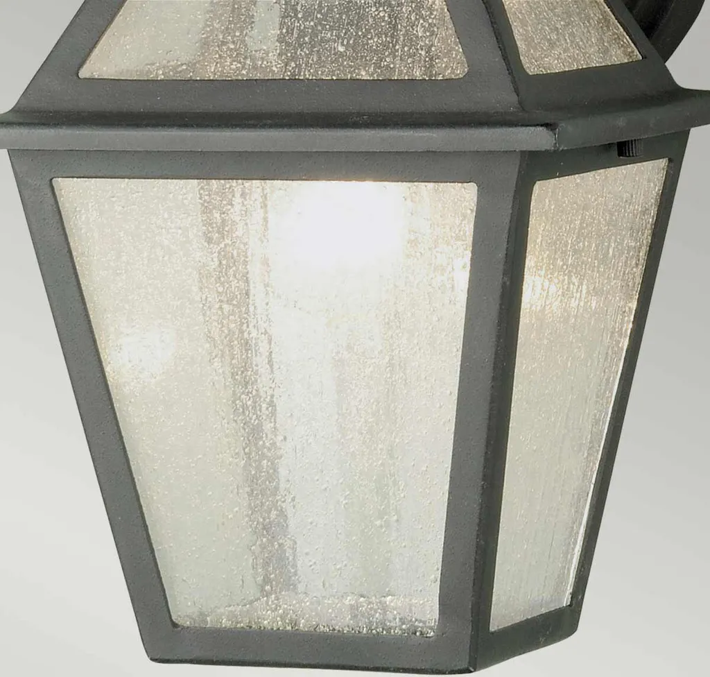 Applique Extérieure E27 60W Verre Noir Polruan Design Robuste IP44