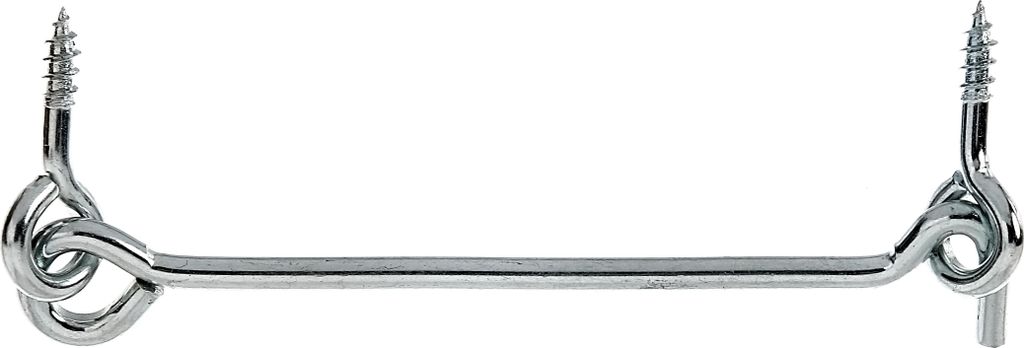 Alberts Sturmhaken mit Öse blau verzinkt z.Einschrauben Länge 120 mm Haken 4 mm