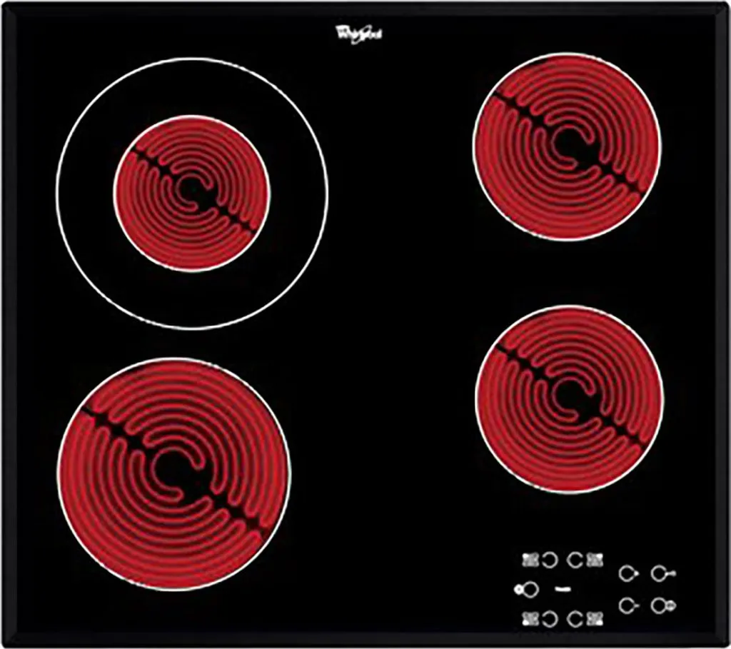 Whirlpool AKT 8130 BA Plaque Vitrocéramique 4 Zones Nettoyage Facile