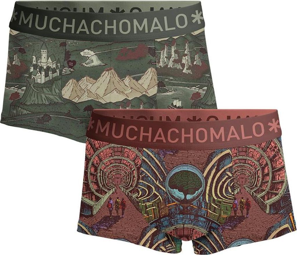 Muchachomalo Herren Boxershorts – 2er Pack – Baumwolle Stretch – Bequeme Unterwäsche – Größe XL - MAZELIFE3025-04