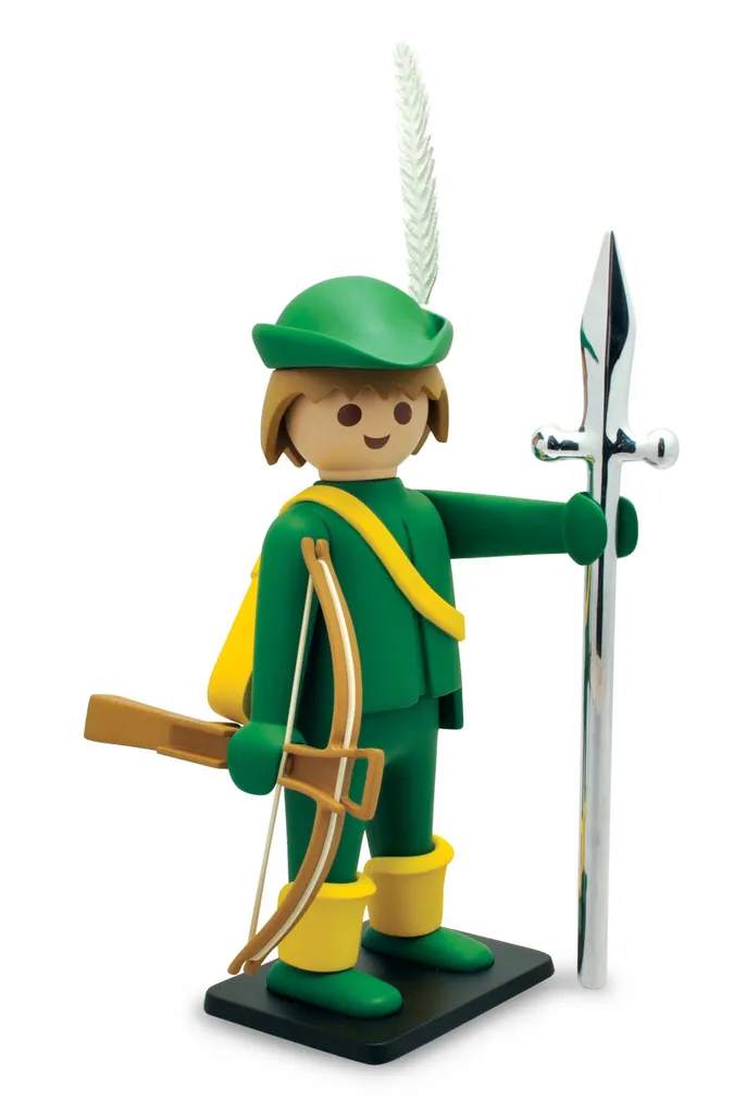 Figurine de Collection Archer Playmobil Vintage 21 cm par Plastoy