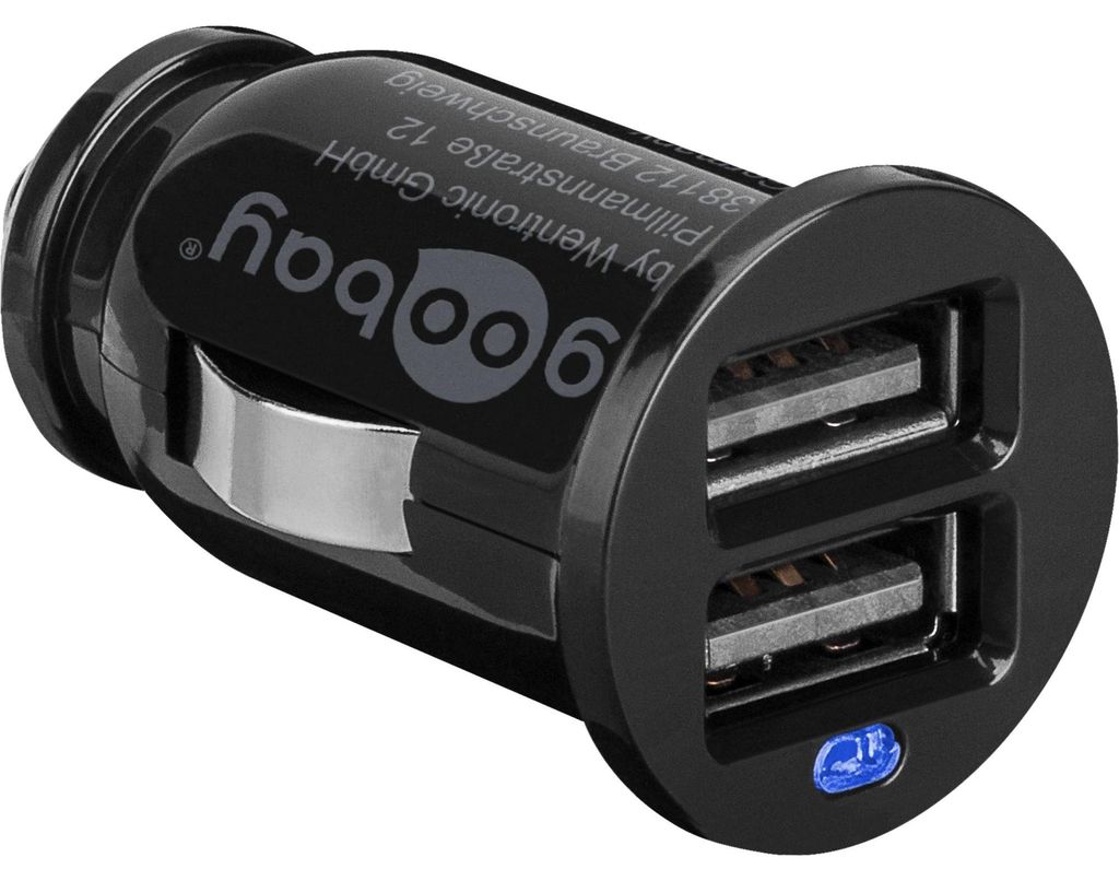 Goobay 44177, Auto, Zapaľovač, 5 V, Čierna Obrázok produktu 