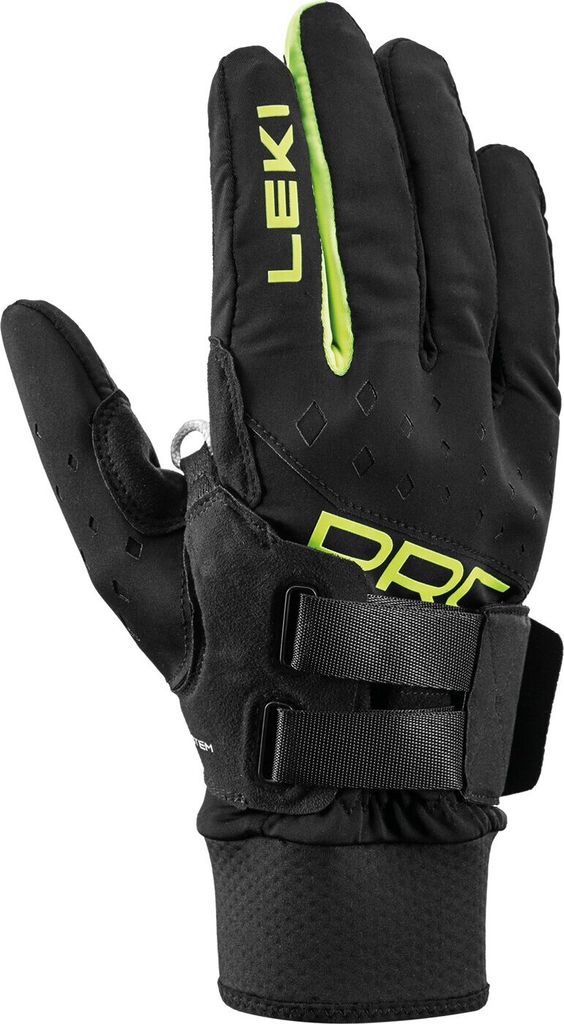 Leki PRC Shark Black/Neonyellow 6,5 SkI Handschuhe