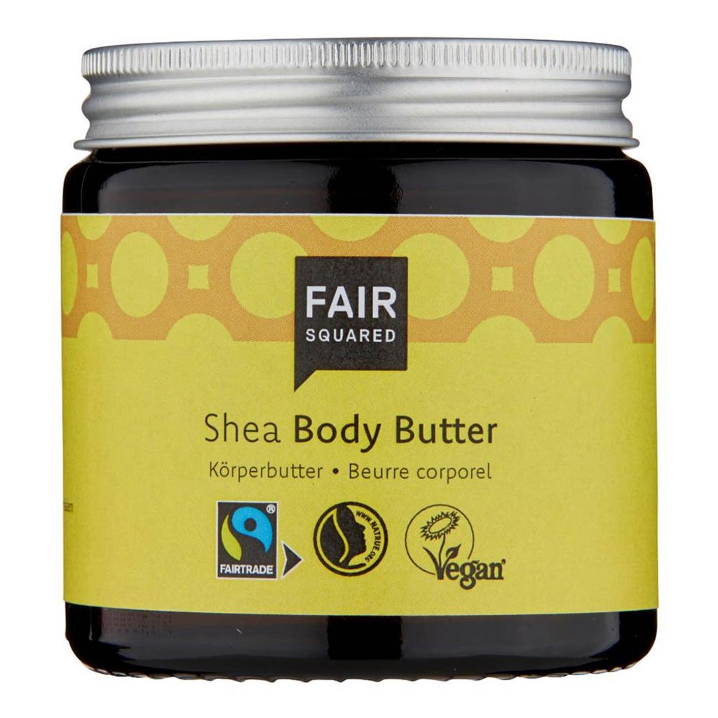 Faire quadratische Körperbutter Shea 100 ml