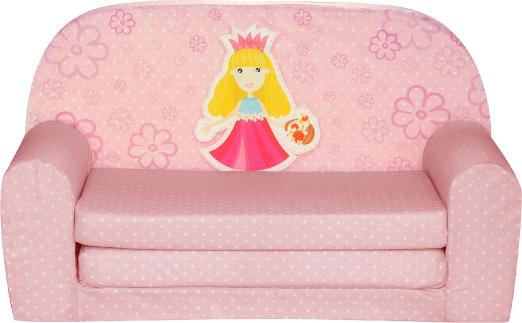 Kindersofa "MINI" zum Aufklappen Prinzessin W386 48 FORTISLINE