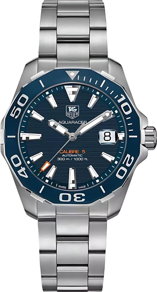 Tag Heuer Aquaracer Herrenuhr silber blau WAY211C.BA0928