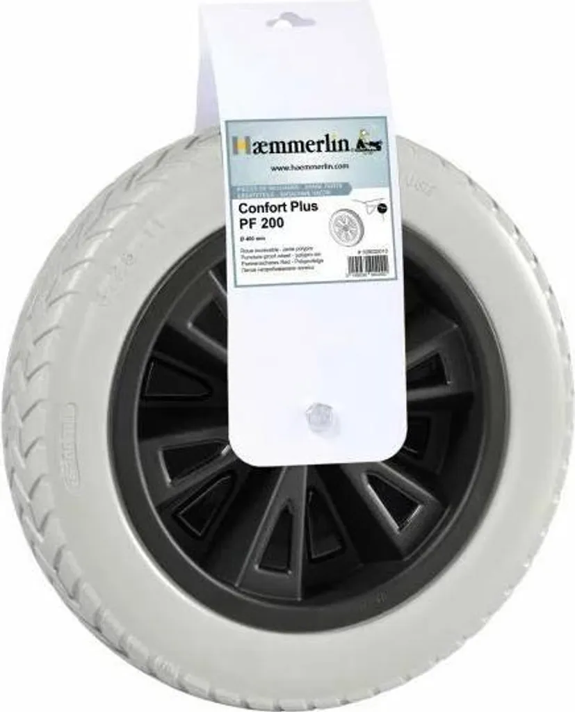 Roue de brouette increvable Haemmerlin PF 200 avec bandage de traction
