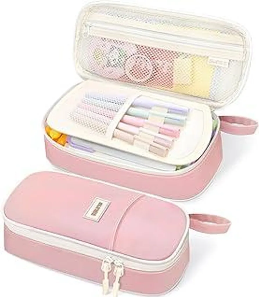 Astuccio Scuola SUNEE Rosa: Resistente, Lavabile e Super Capiente