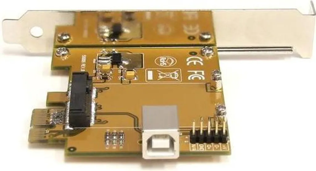 Adaptateur Carte Mini PCI Express Haute Performance vers PCIe x1 StarTech - 3