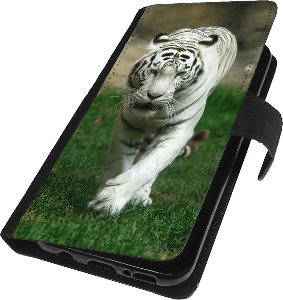 Handy Hülle für Samsung Galaxy S7 EDGE Book Case Schutzhülle Tasche Slim Flip Cover Etui Klapphülle Tiger Bild 273