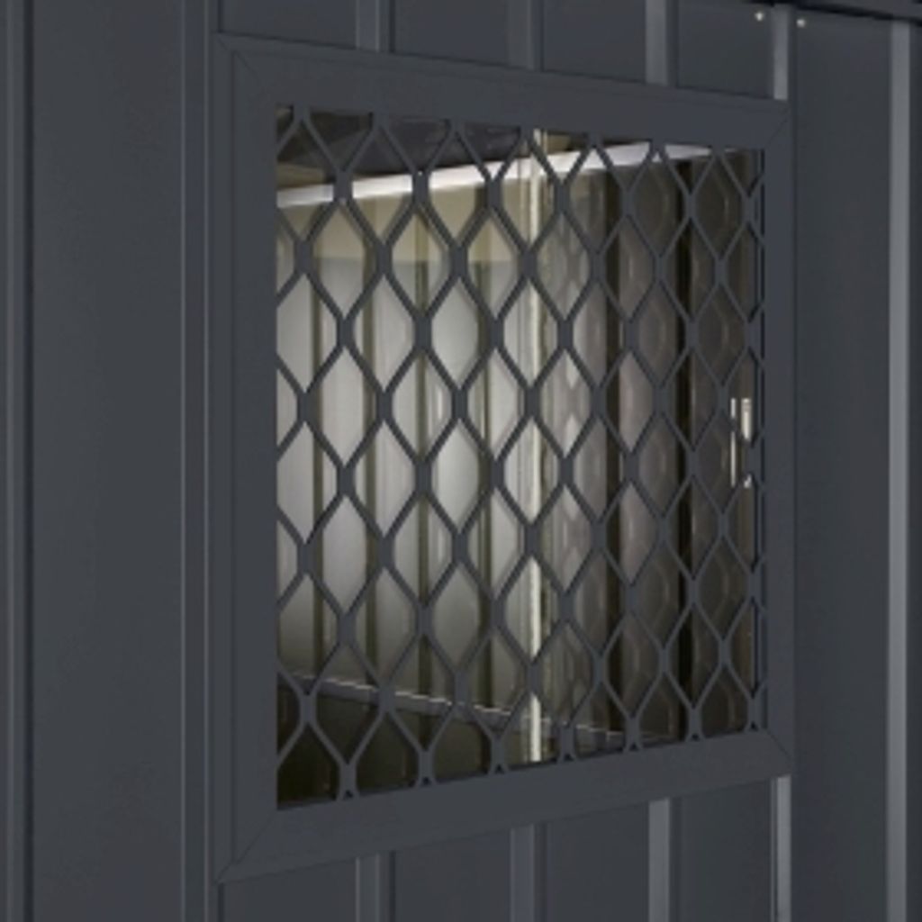 Globel Industries Seitenfenster "124 x 75" für Globel Industries Gerätehäuser "Skillion" "Dream" und "Lean-To" silber metallic 124 x 75 cm