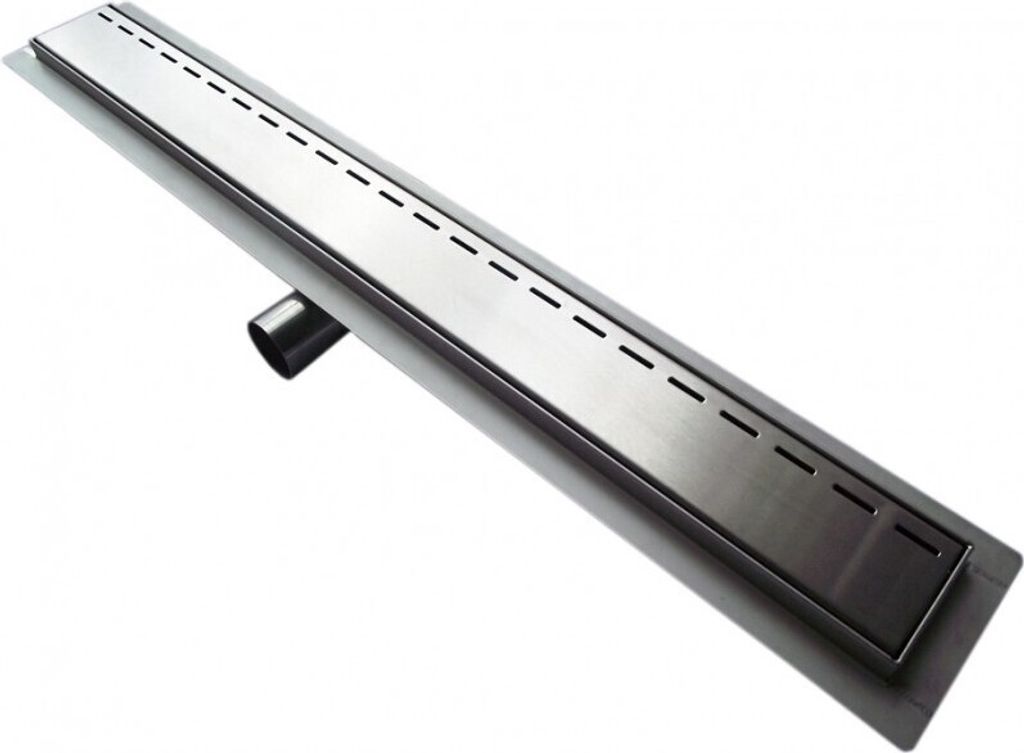 Edelstahl-Duschrinne G014 für Duschkabine inkl. Ablaufblende Elegant - Länge wählbar, Länge Duschrinne:700mm