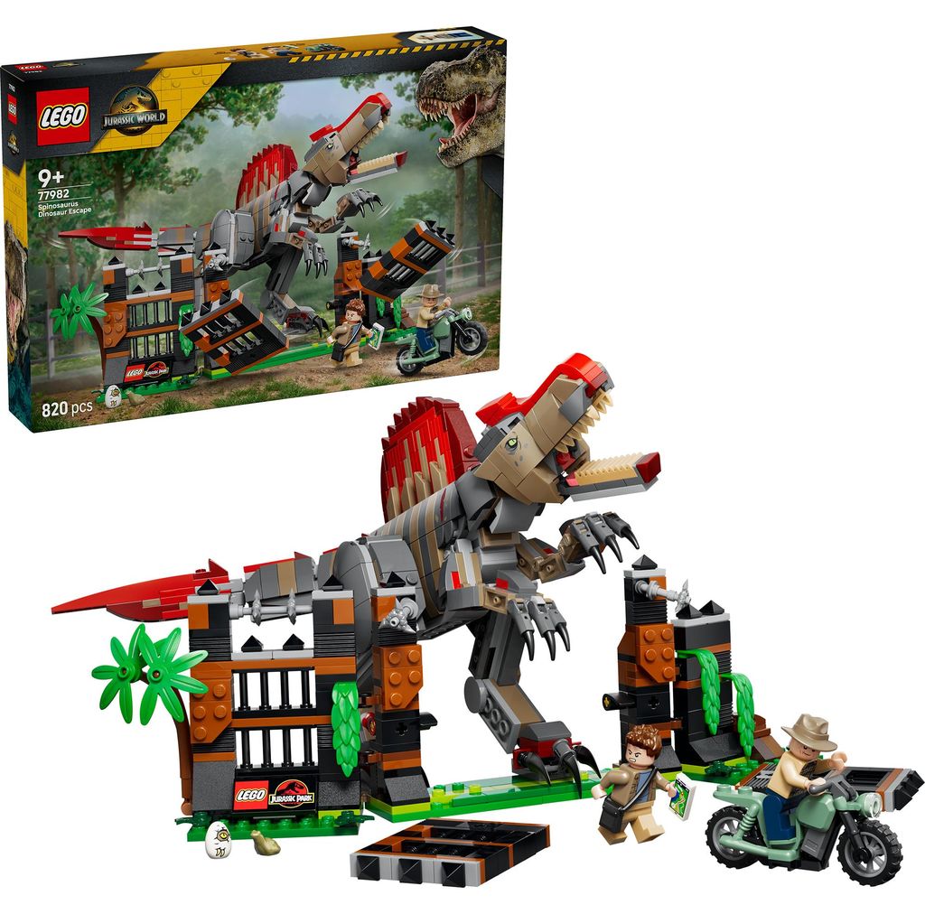 LEGO Jurassic World Flucht des Spinosaurus - Spielzeug-Dino Produktbild 