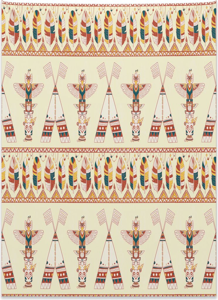 Abakuhaus Bunt Wandteppich, Böhmische Ikonen aus Weiches Mikrofaser Stoff Kein Verblassen Klare Farben Waschbar, 110 x 150 cm, Mehrfarbig