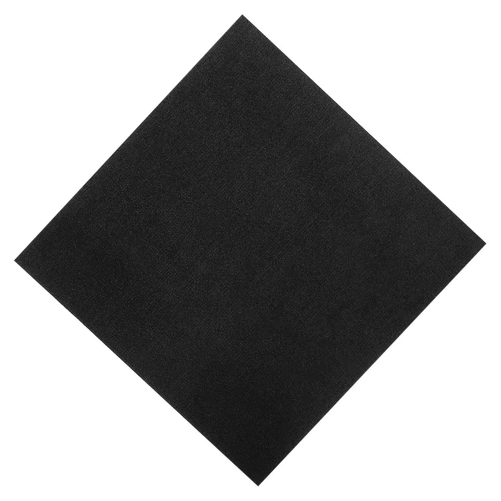 Dalle de moquette noire pour bureau et salon, pose facile 50x50