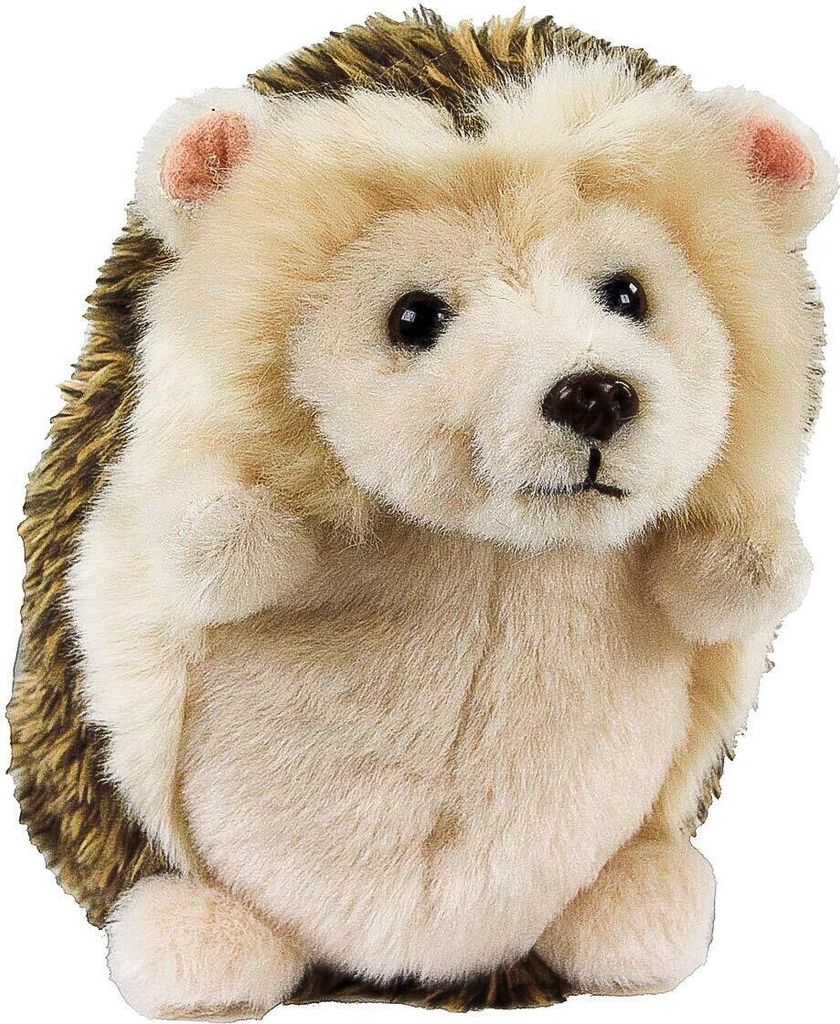 A stuffed toy hedgehog sitting upright.