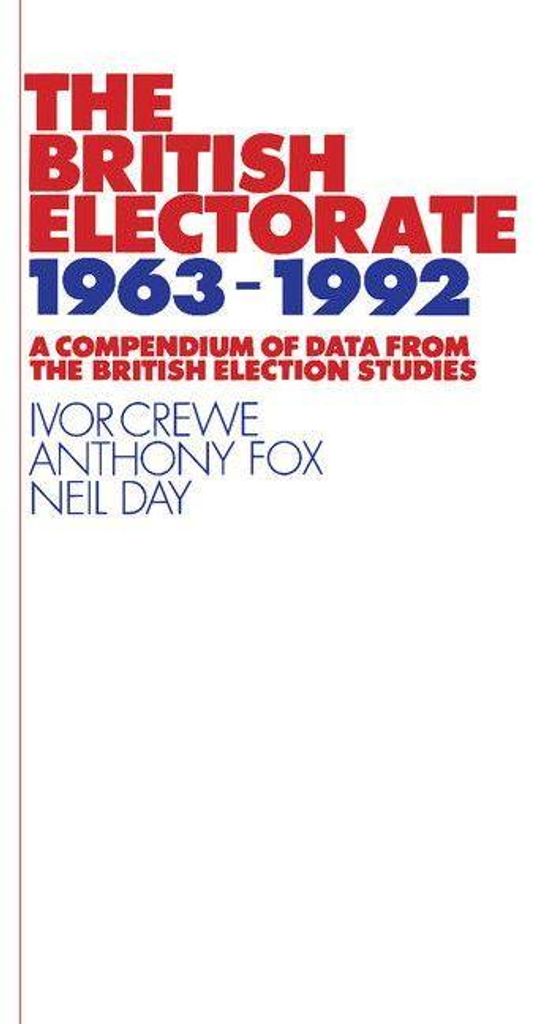 The British Electorate, 1963-1992