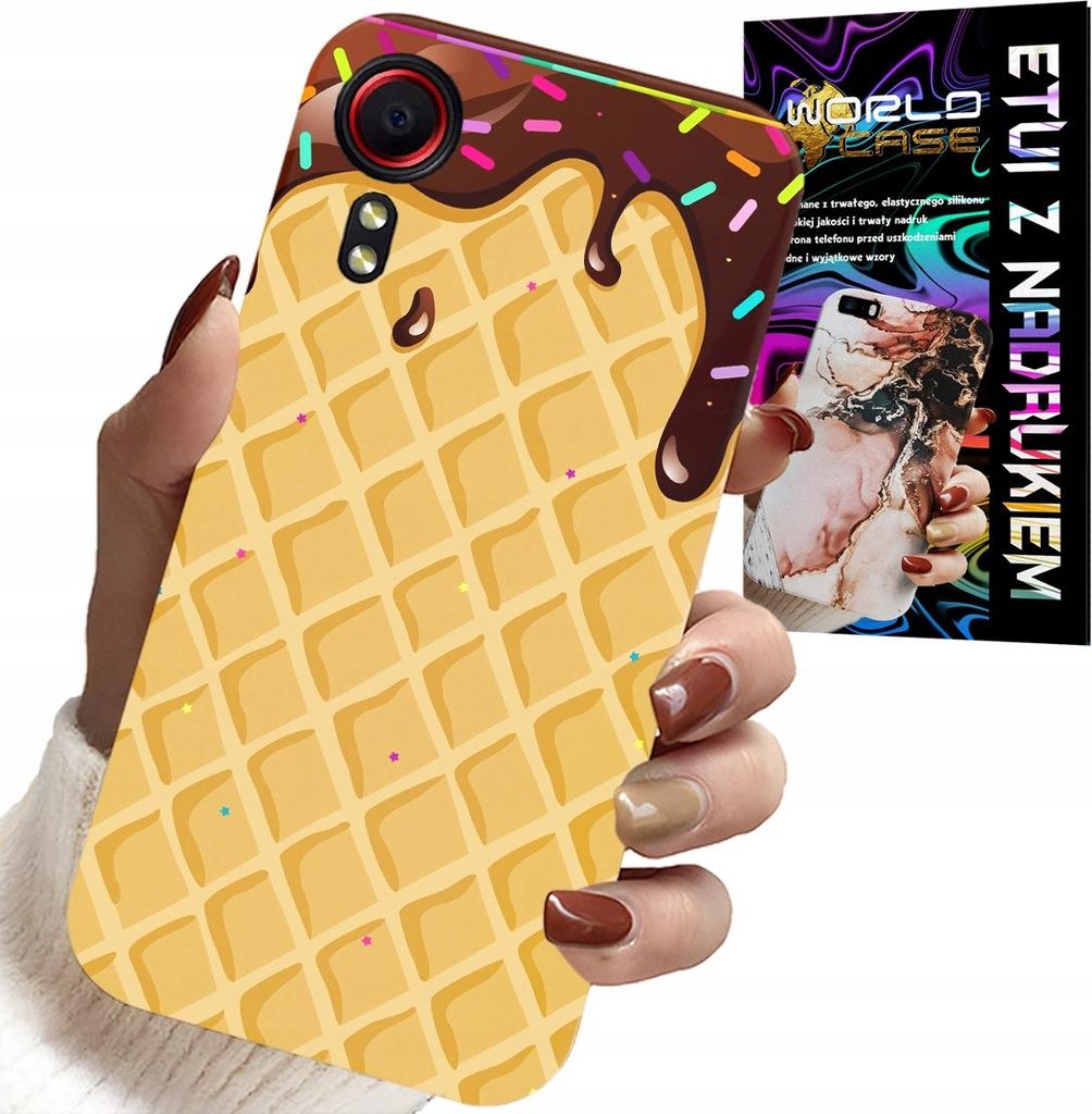 Hülle Für Samsung Galaxy Xcover 5 - Mit Schokoladenüberzogenem Waffelmotiv