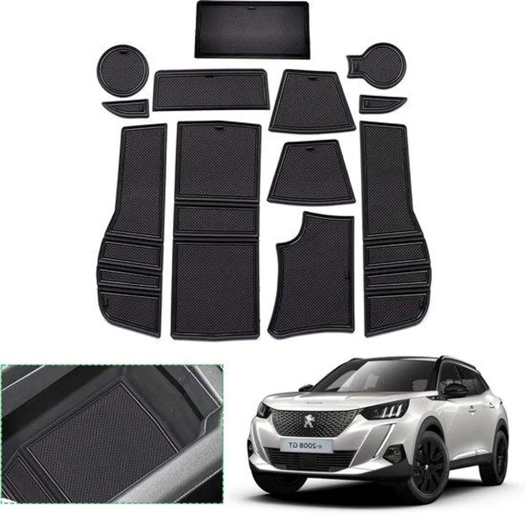 Protection console centrale et porte-gobelet : tapis anti-vibration