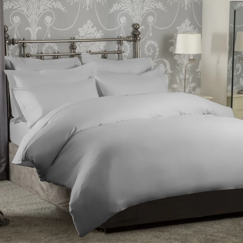 Housse de couette Belledorm Ultimate 1200 fils BM210 Platine Kingsize