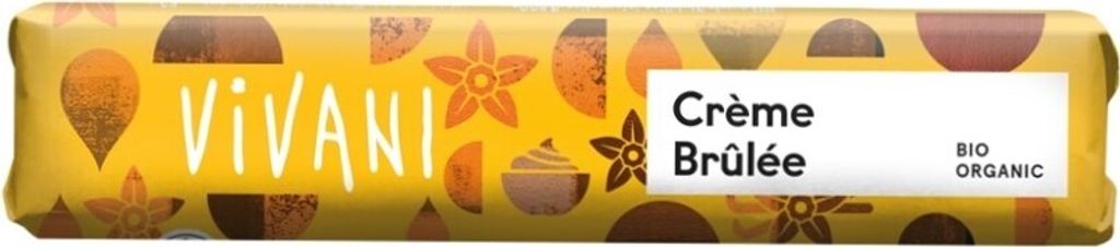 Crème Brûlée Schokoriegel 40g von Vivani Produktbild 