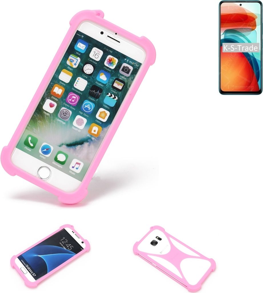 K-S-Trade Handy Hülle kompatibel mit Xiaomi Redmi Note 10 Pro China Schutz Hülle Bumper Silikon Schutz Hülle Cover Case Silikoncase Silikonbumper