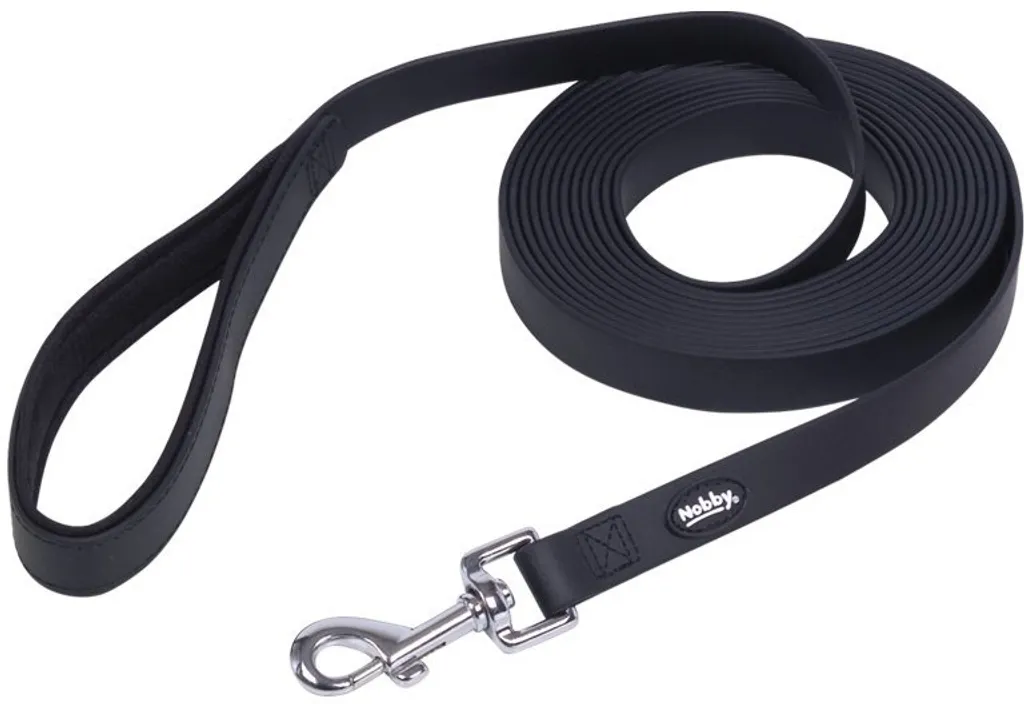 Piombo Nobby Cover 5m Nero - Guinzaglio Addestramento Impermeabile 20mm