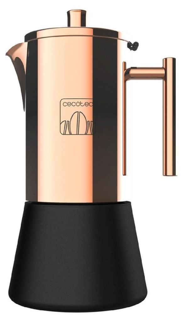 Cecotec Moking 400, Kawiarka moka, 0,2 l, Czarny, Złoto, Zdjęcie produktu 