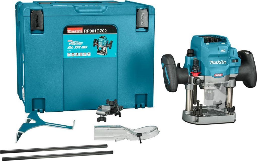 Makita RP001GZ02 Akku-Oberfräse 25000U/min Solo 18V Li-Ion ohne Akku/Ladegerät