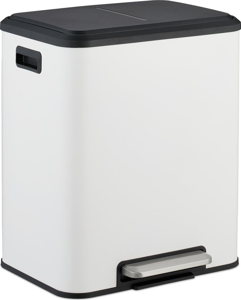 Poubelle Relaxdays 2 x 15 litres, poubelle de cuisine avec Image du produit 