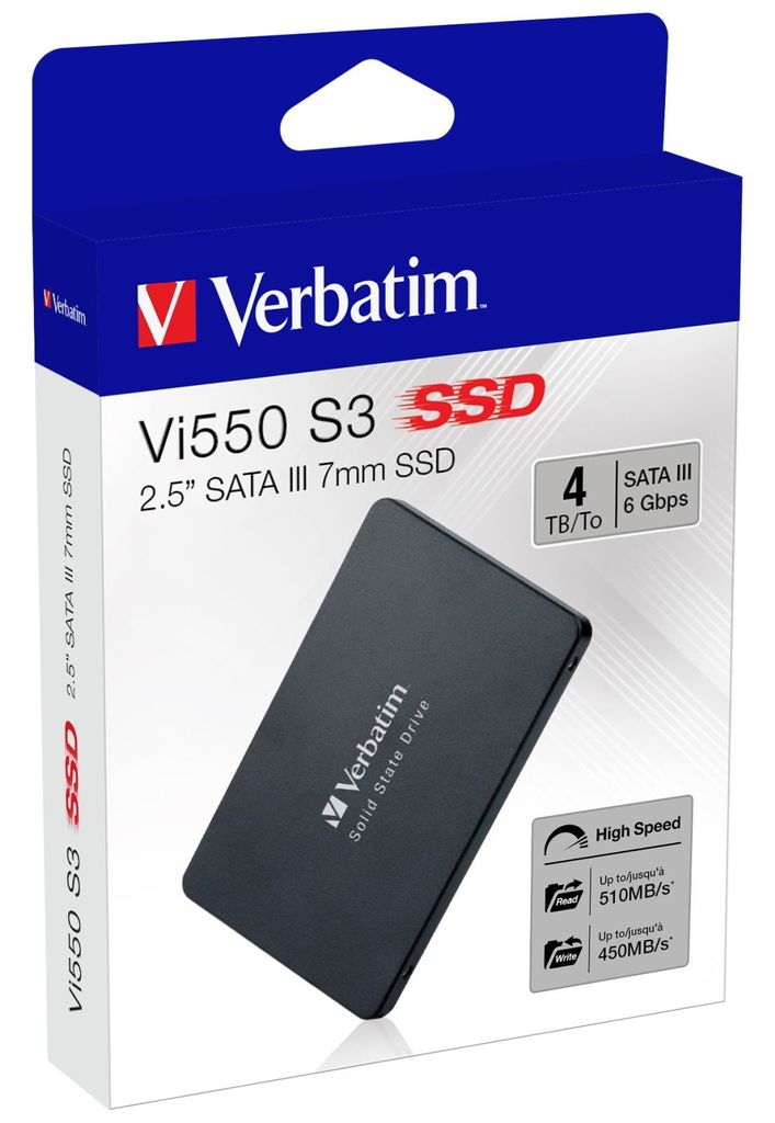 Verbatim Vi550 S3 4TB 2,5" interní SSD disk SATA III černý Obrázek produktu 