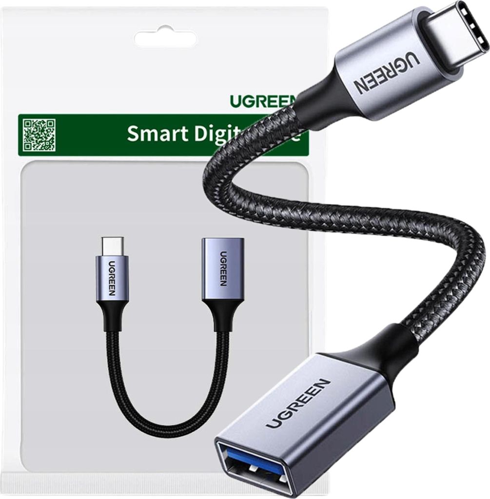 Adattatore Otg Usb-C/Usb-A 3.0 Ugreen Us378 (nero) Immagine del prodotto 