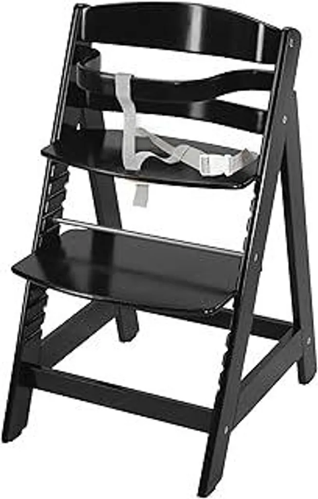Roba Sit Up III Seggiolone Evolutivo in Legno Nero | Fino a 50kg