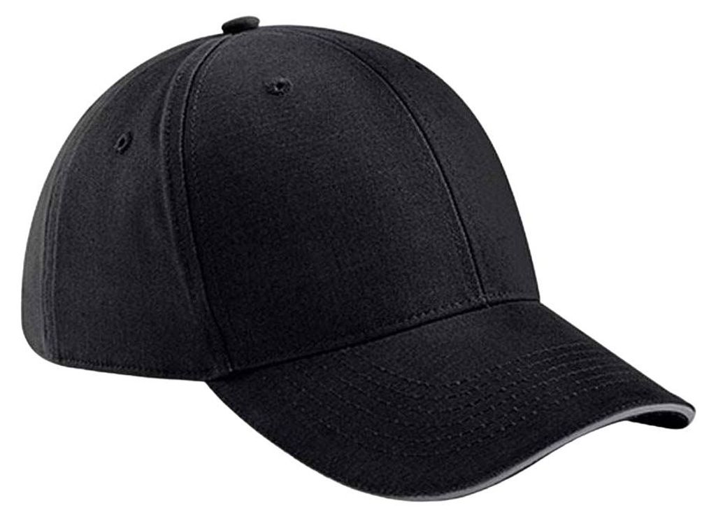 Beechfield - "Athleisure" Baseball-Mütze PC7164 (Einheitsgröße) (Schwarz/Graphitgrau)