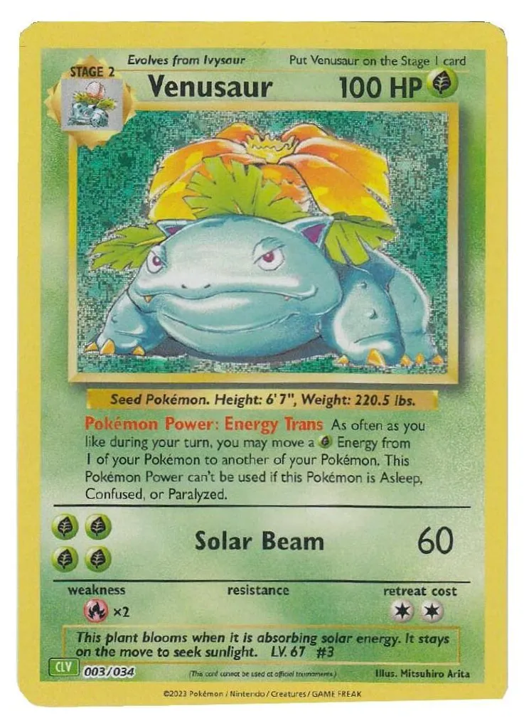 Boîte de Cartes Pokémon Deck de Combat Type Plante Édition Classic UK - 3