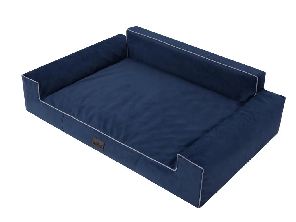 Coussin pour chien moelleux bleu marine 78x53 cm, haute qualité de couchage
