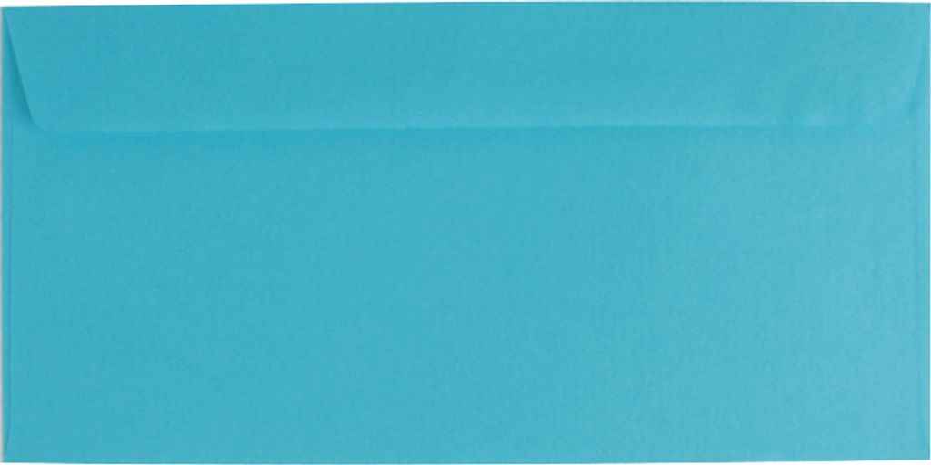 500 farbige Briefumschläge / Din lang / Farbe: blau Produktbild 