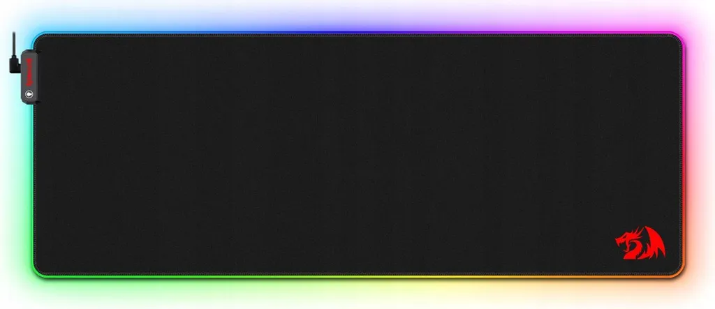 REDRAGON P033 Neptune X Tapis de Souris Gaming en Soie Noir RGB