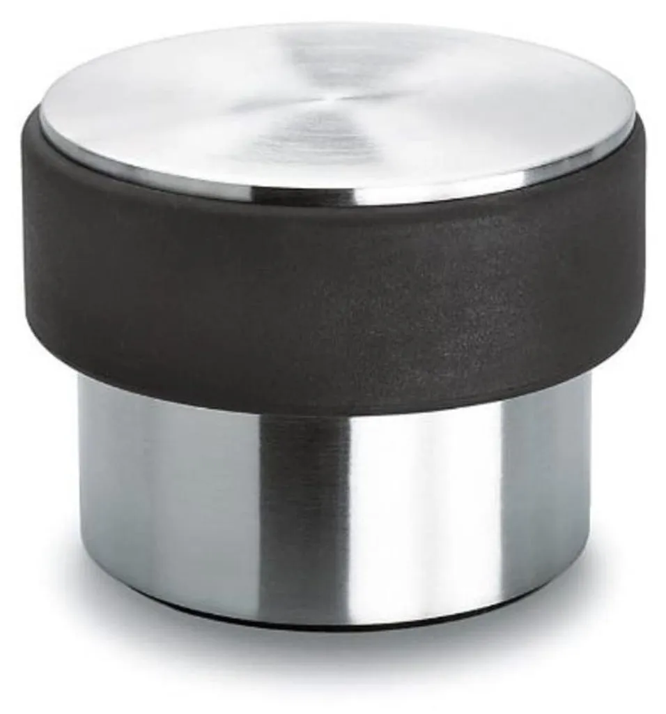 Butée de porte robuste 2 kg en acier inoxydable mat 68306 - 7x9 cm