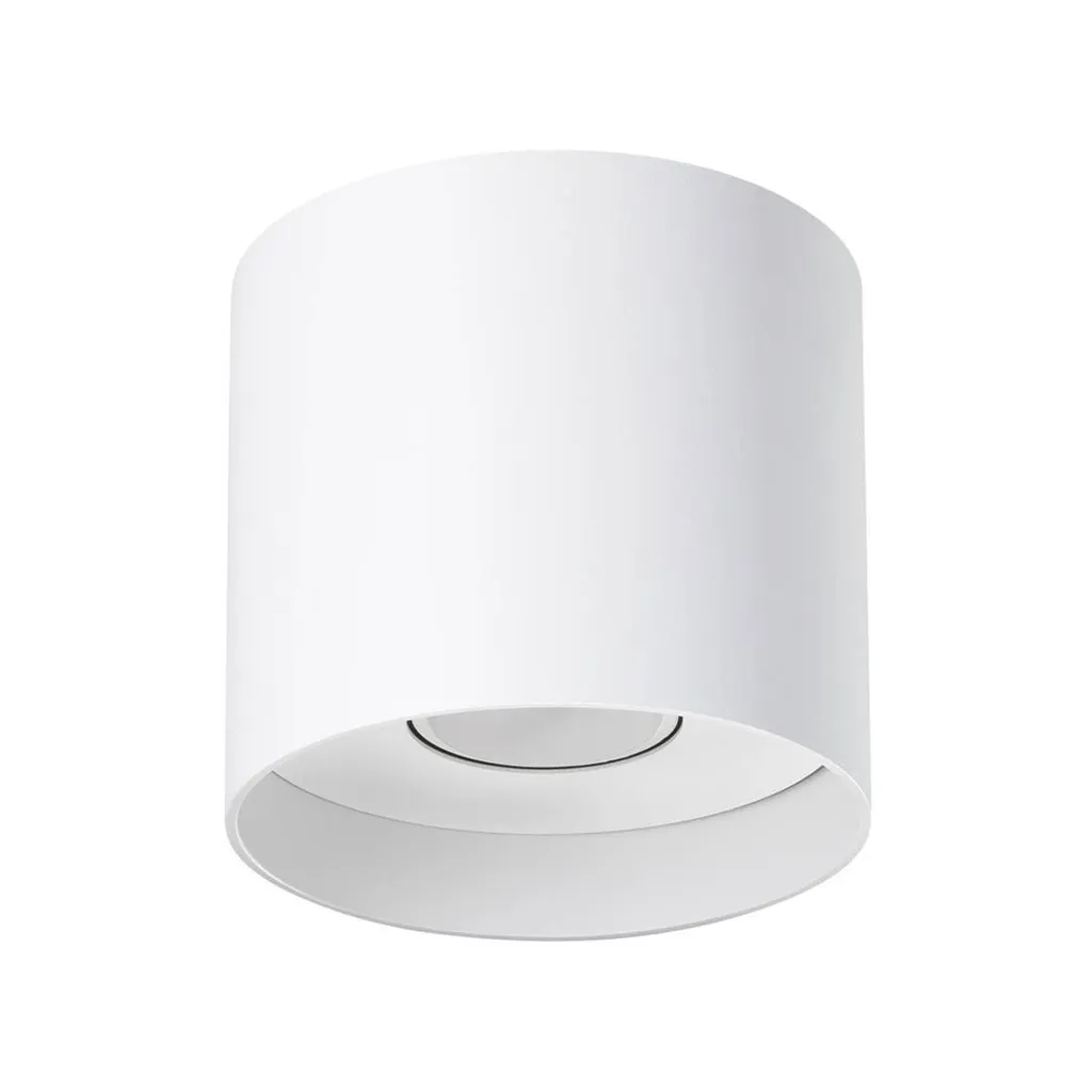 Luminaire Plafonnier Carré MIKA en Aluminium Blanc 11cm 10W 1xGU10